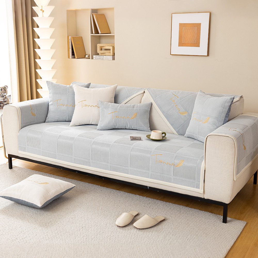 TUWENA Sofahusse Sofaschoner Rutschfest,Couch Überzug L Form 1/2/3/4 Sitzer günstig online kaufen