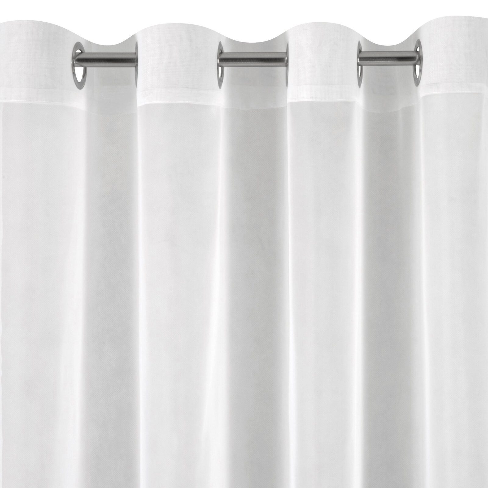 Eurofirany Gardine 400x250 cm Durchsichtig Weiß günstig online kaufen