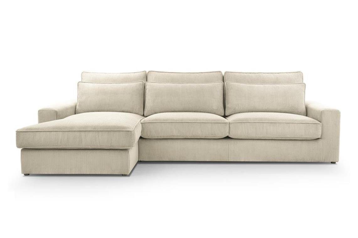 Compleo Ecksofa JACO, L-Form ecke im modernes Design, 308 x 176 x 89 cm