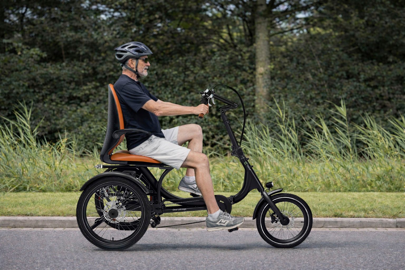 SachsenRAD E-Bike Dreirad T6 Comfort faltbar mit Alarmanlage, 7 Gang Shimano, Kettenschaltung, Heckmotor, 540 Wh