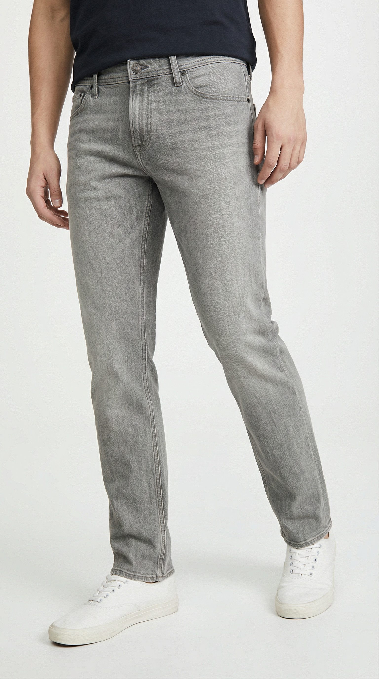 Jack & Jones Regular-fit-Jeans JJICLARK im Used-Look, Stretchkomfort und niedrige Leibhöhe Baumwollmischung, regular fit