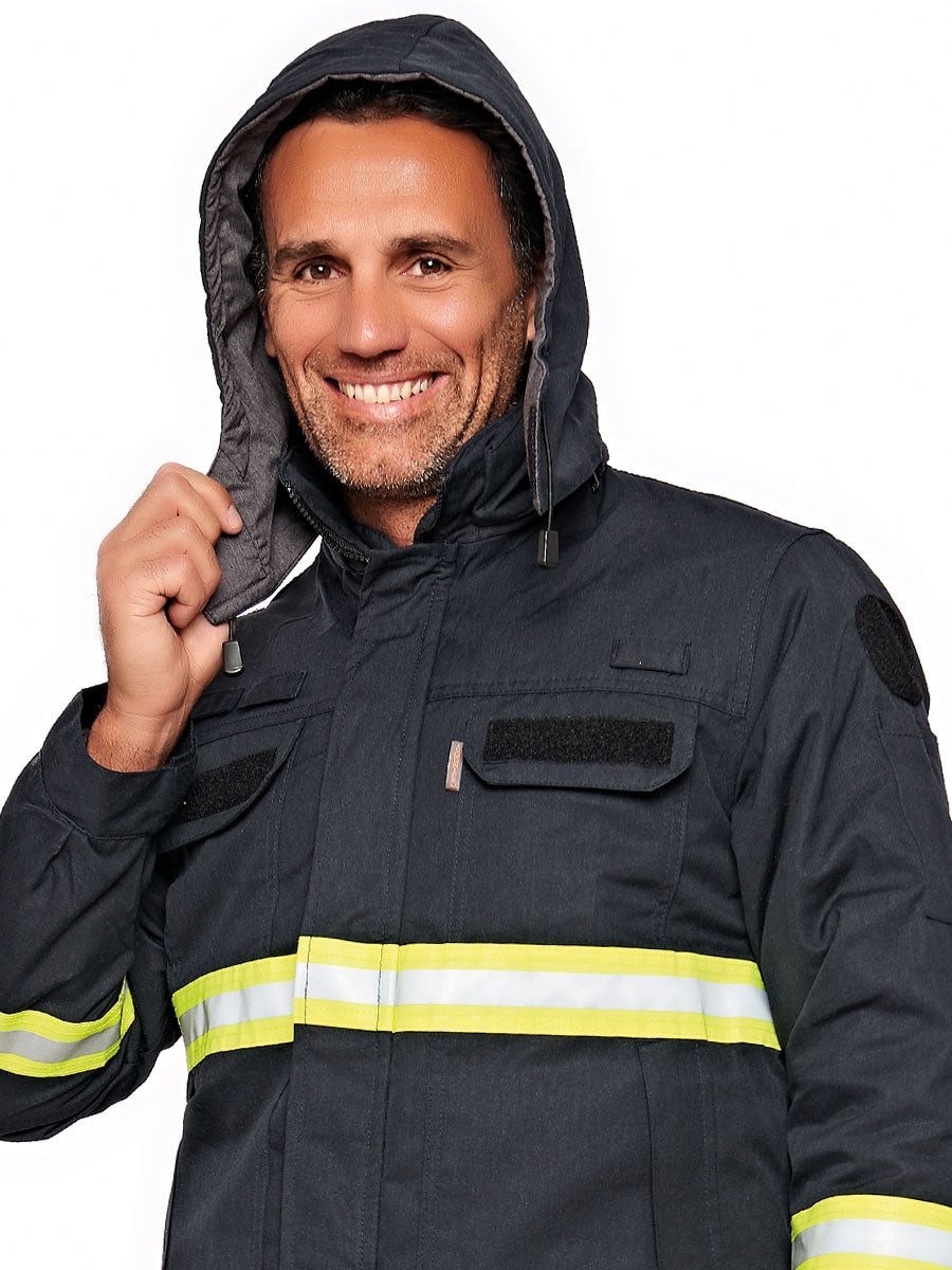 Ismont Parka Parka Arc Ismontpro Nomex / ISW4501-PT Marineblau - Gelb