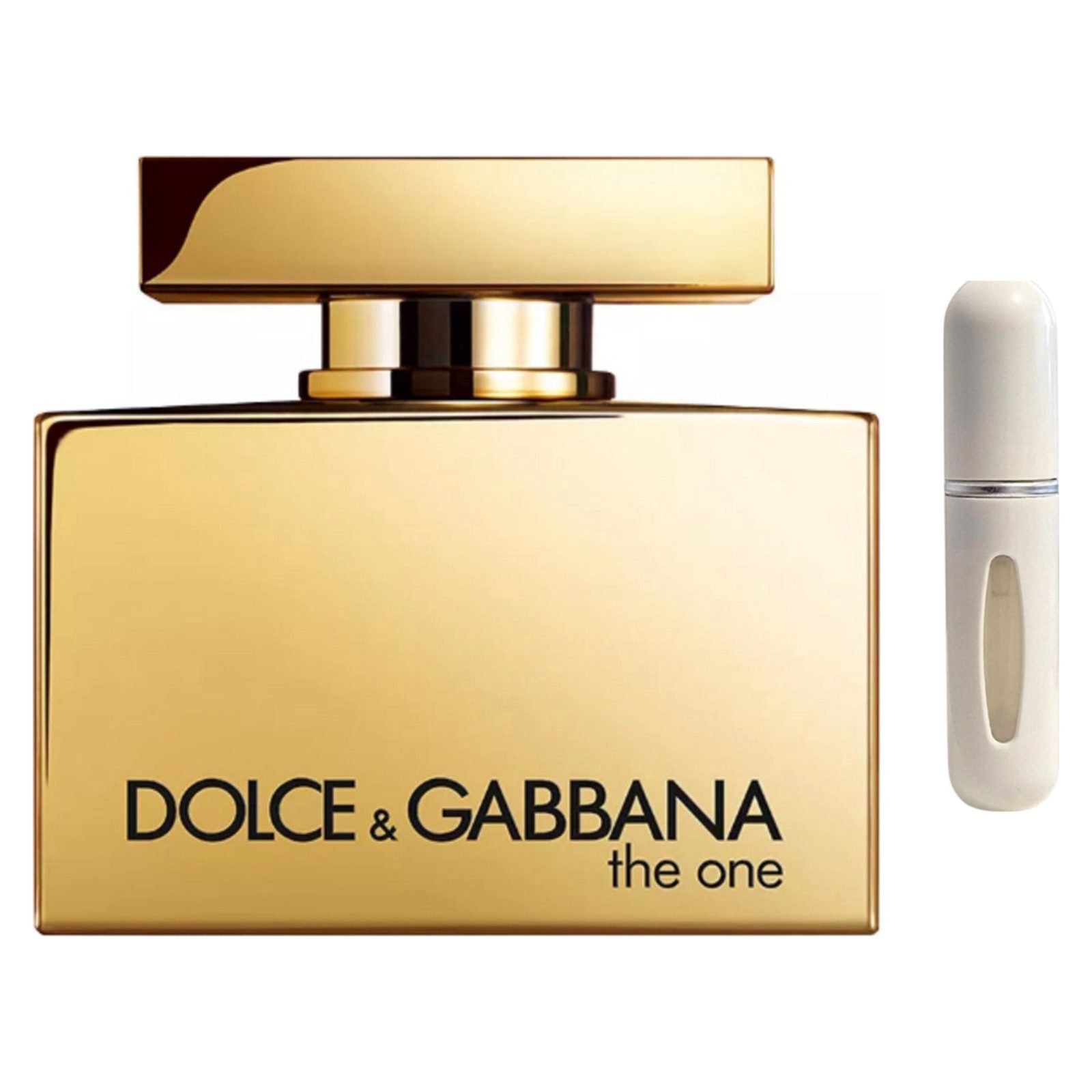 DOLCE & GABBANA Duft-Set The One Gold EDP Intense – Blumig Fruchtig + Parfümzerstäuber (leer)