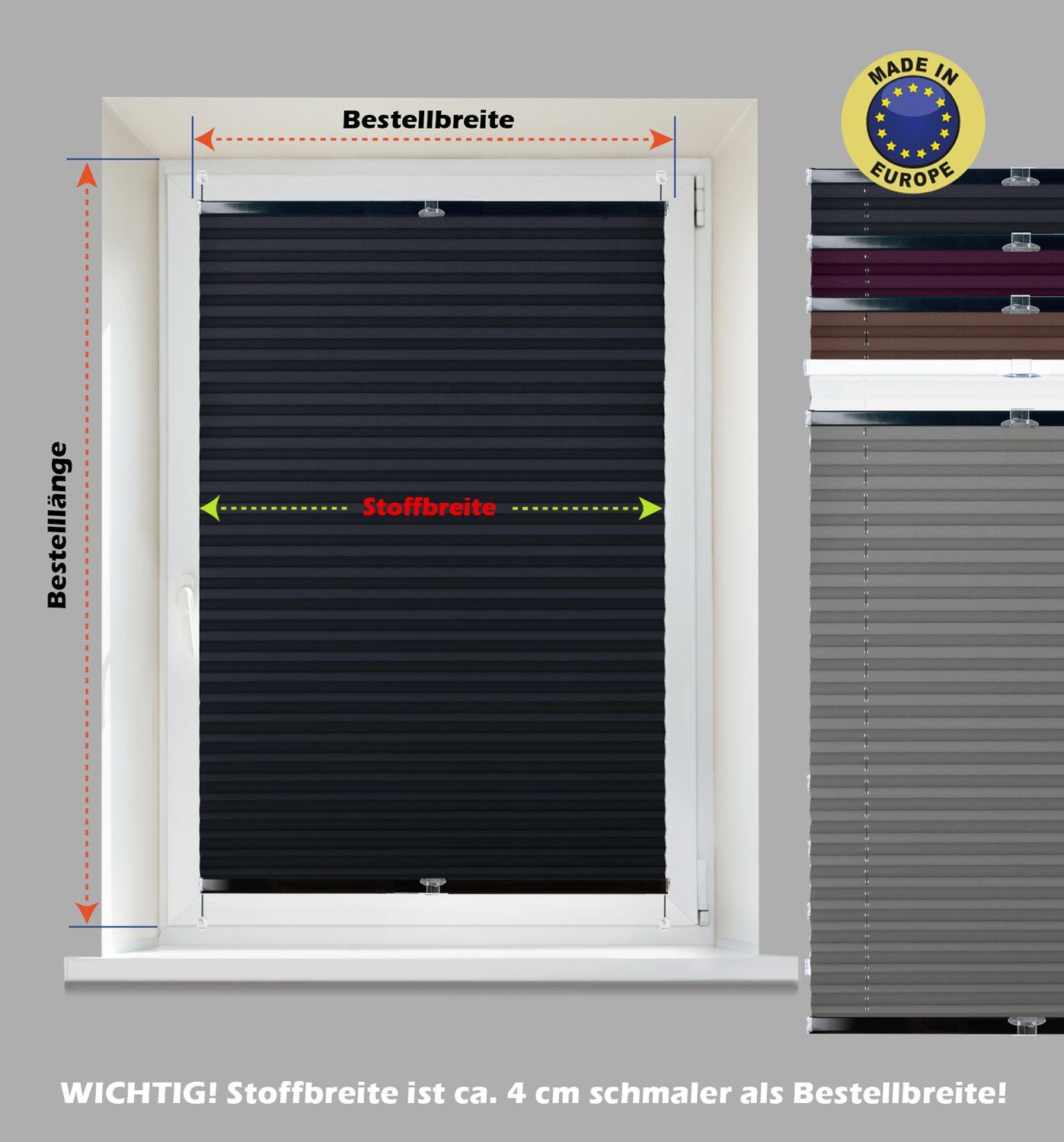 DomDeco Plissee Thermo Plissee Ohne Bohren günstig online kaufen