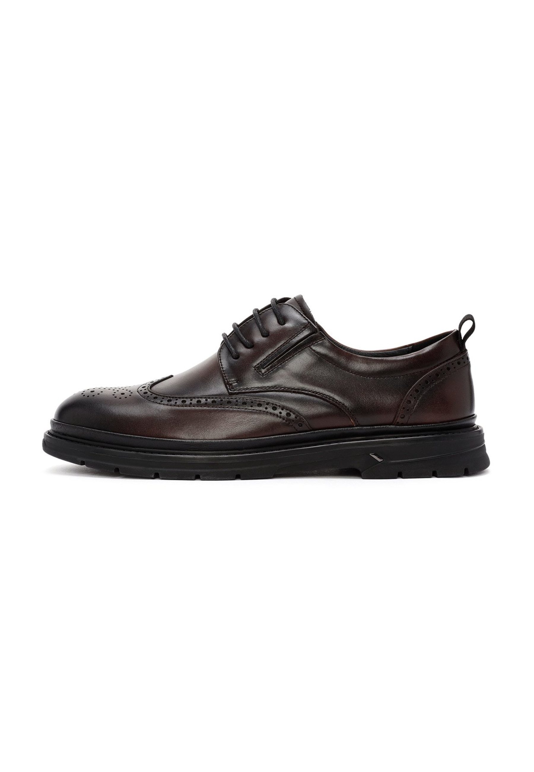 Freizeit-Schnürschuhe aus Leder Schnürschuh