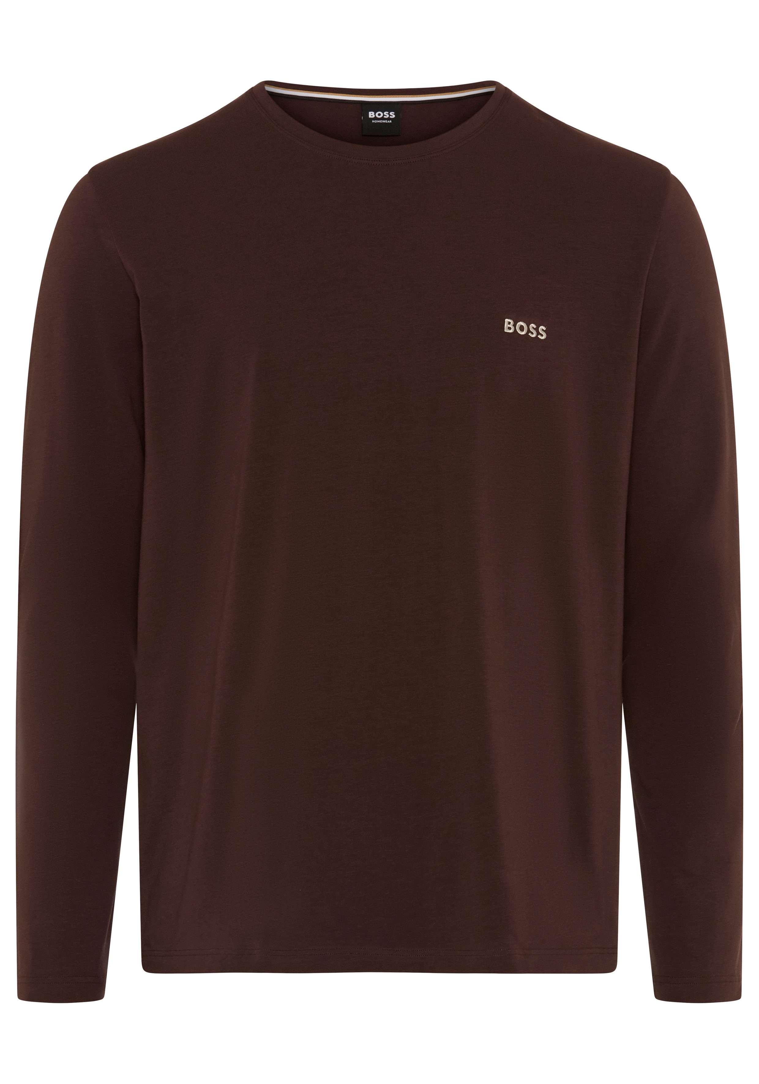 BOSS Langarmshirt Mix&Match LS mit Logoschriftzug