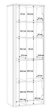 FORTE Standvitrine Höhe ca. 211 cm