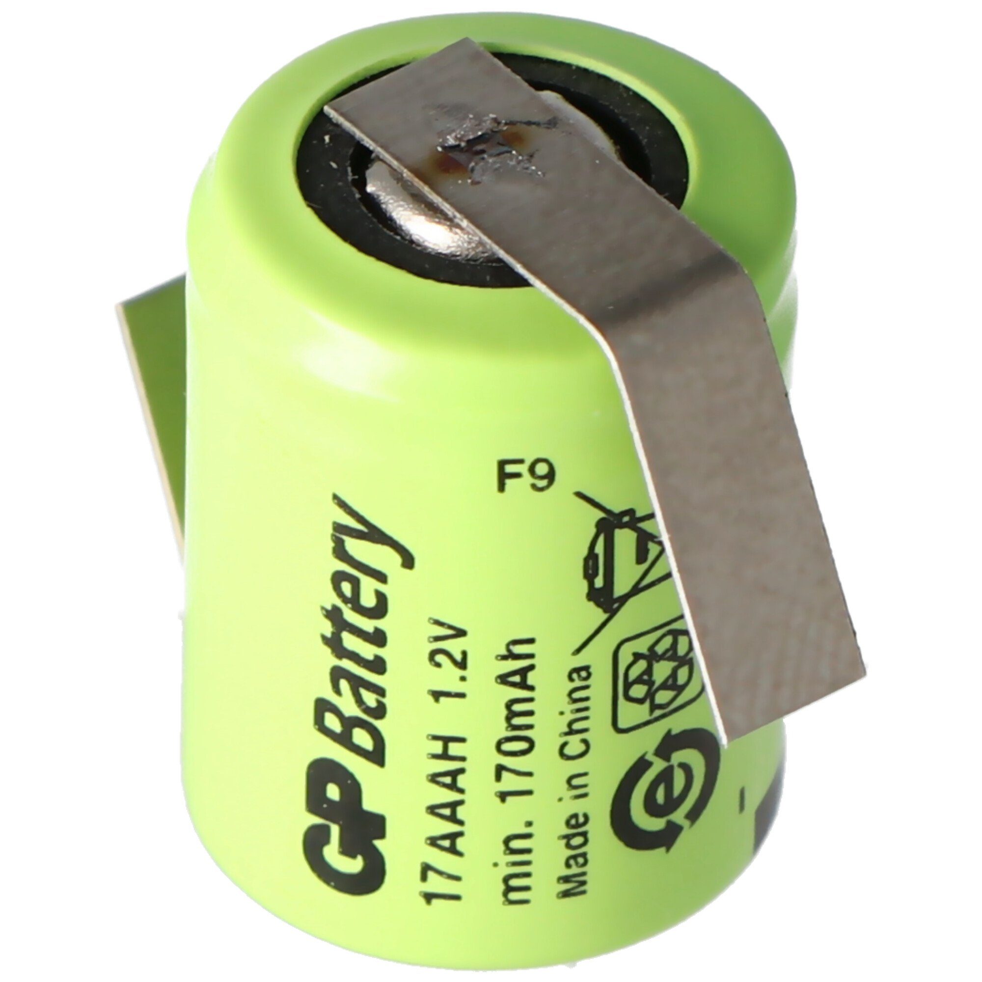 GP Batteries KAN 1/3AAA 150 Micro 170mAh 1,2 Z-Form NiMH mit mAh (1,2 V) Akku Lötfahne Volt