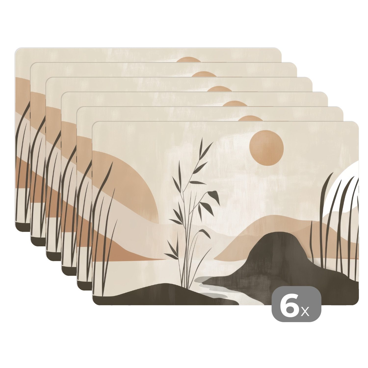 MuchoWow Platzset Japandi - Landschaft - günstig online kaufen