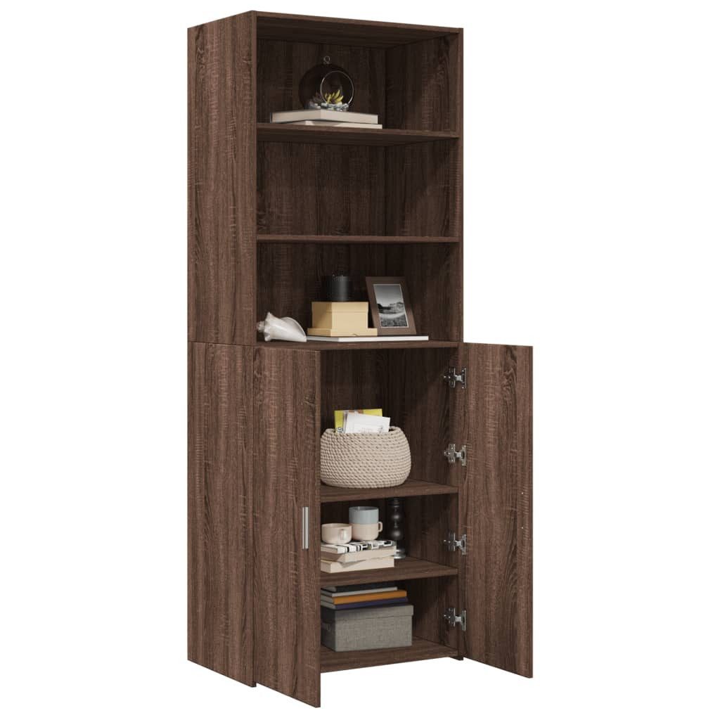 vidaXL Highboard Highboard Braun Eichen-Optik 70x42,5x185 günstig online kaufen