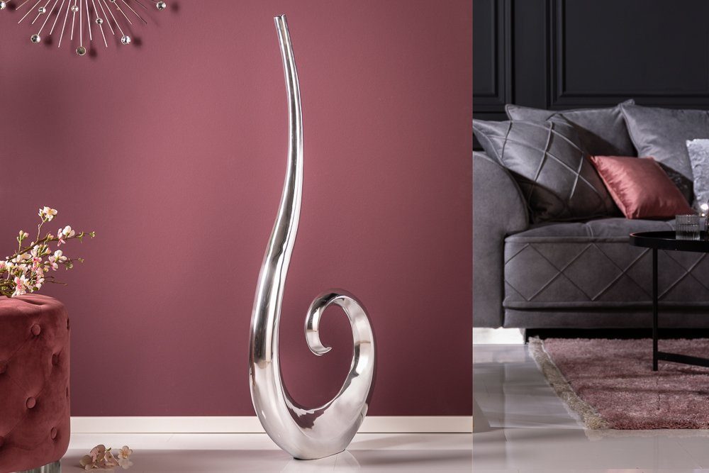 riess-ambiente Bodenvase WAVE XL 106cm silber, Vase · poliert · Dekovase · günstig online kaufen