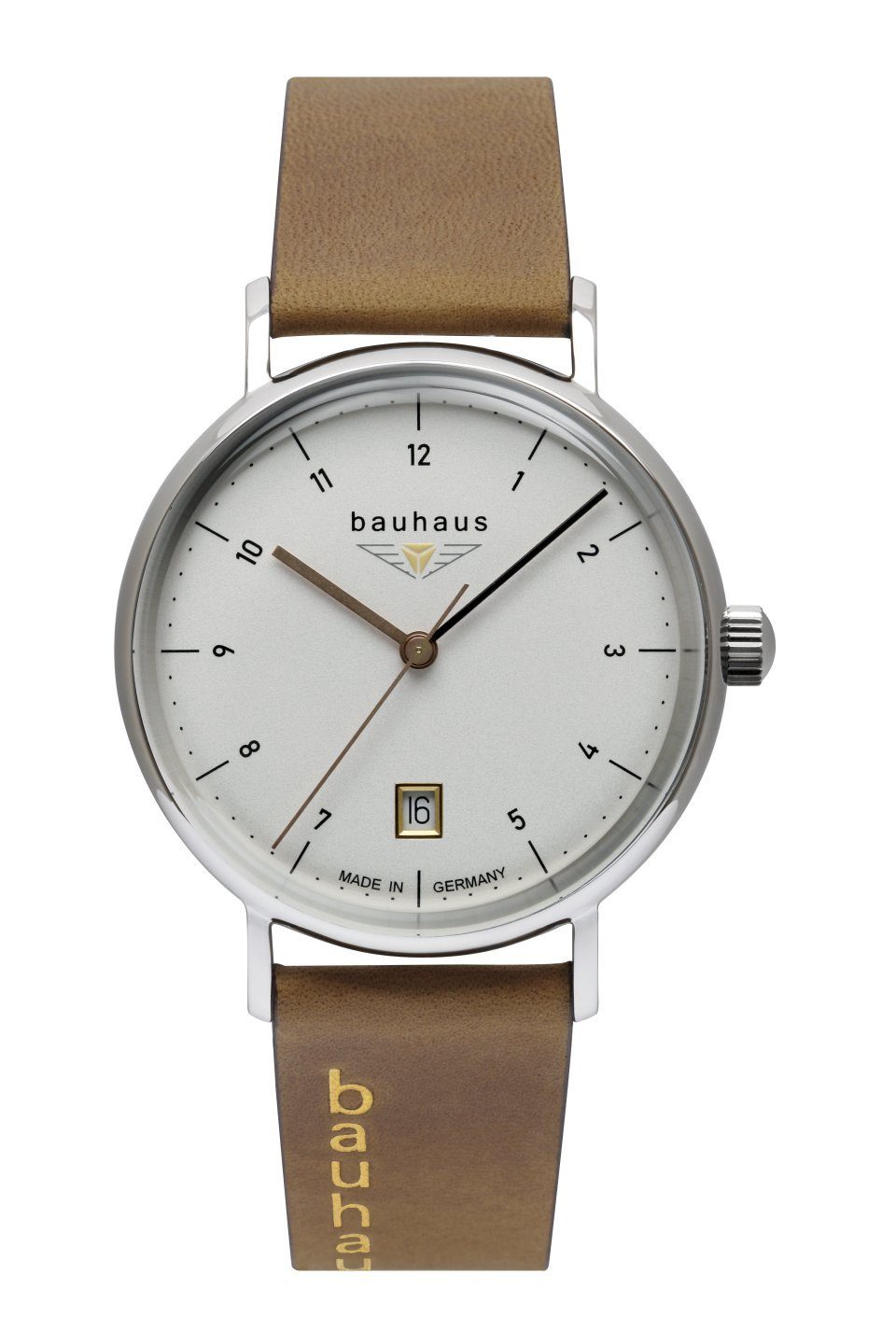 ZEPPELIN Quarzuhr Damenuhr 2141-1 Silberfarben Lederband Braun 36 mm, Made in Germany