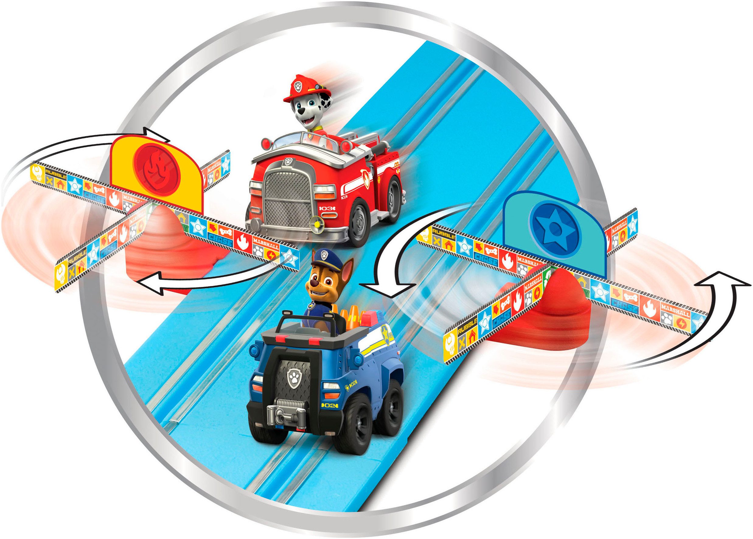 Carrera® Autorennbahn Carrera First, Paw Patrol - On the Track (Streckenlänge 2,4 m)