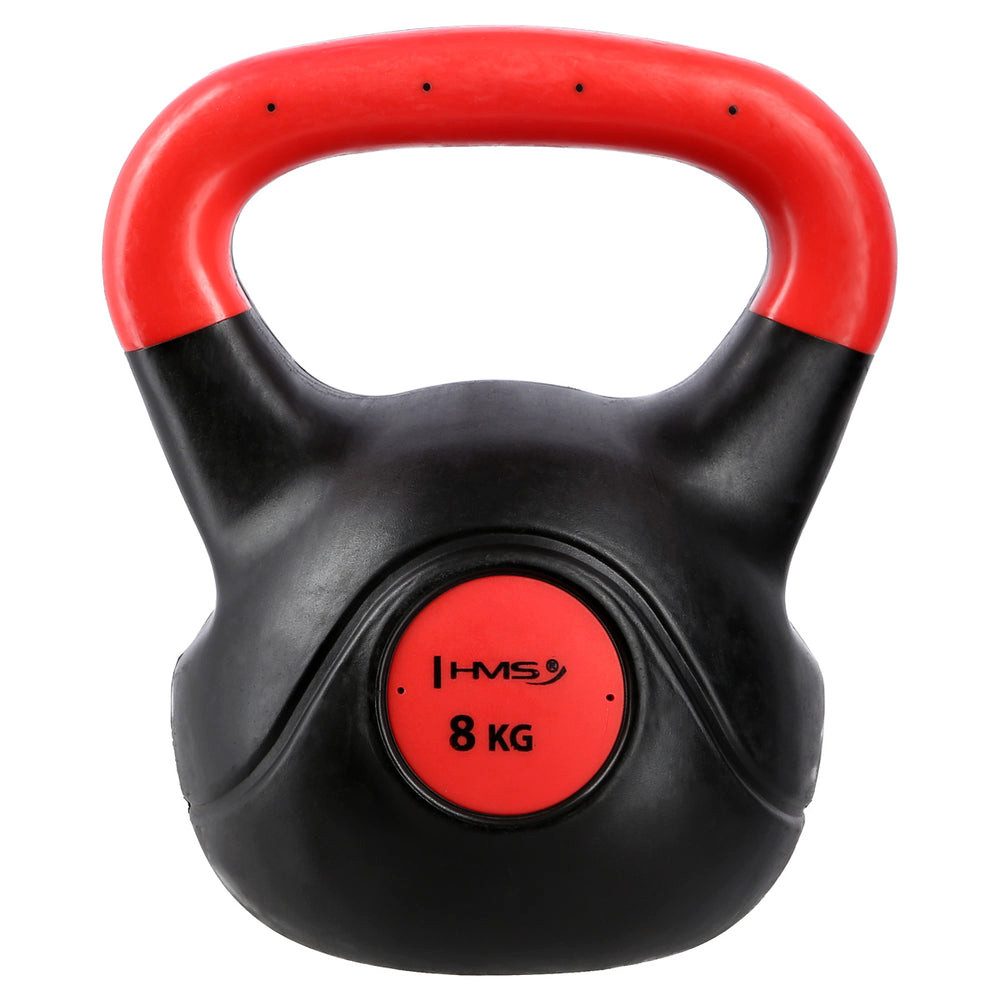 HMS Kettlebell Kugelhantel Schwunghantel Ganzkörpertraining, (Spar-Set, 23 x 26 x 18 cm), Zementkern, PE-Mantel, farbiger Griff