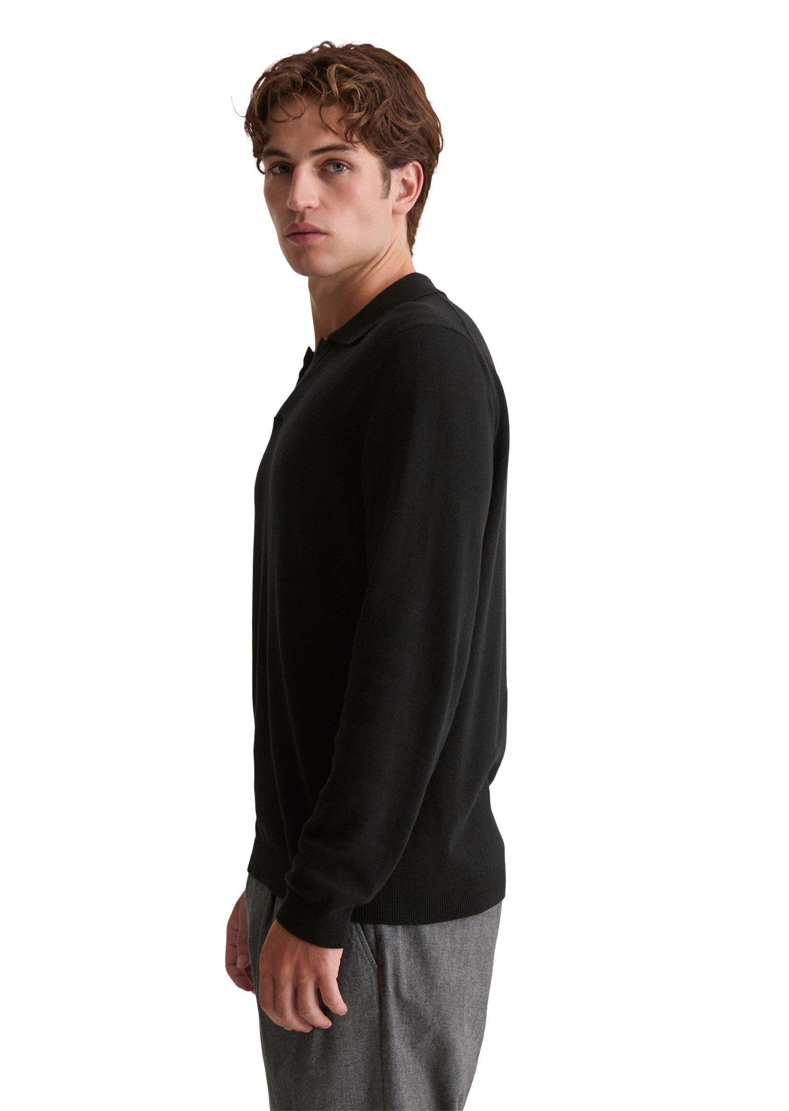 Marc O'Polo Strickpullover aus softem Bio-Bauwoll-Schurwoll-Mix günstig online kaufen