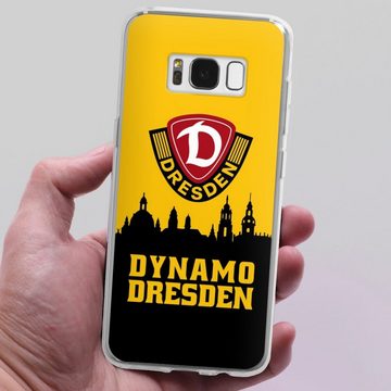 DeinDesign Handyhülle SG Dynamo Dresden Skyline SGD Dynamo Silhouette Dresden, Samsung Galaxy S8 Silikon Hülle Bumper Case Handy Schutzhülle