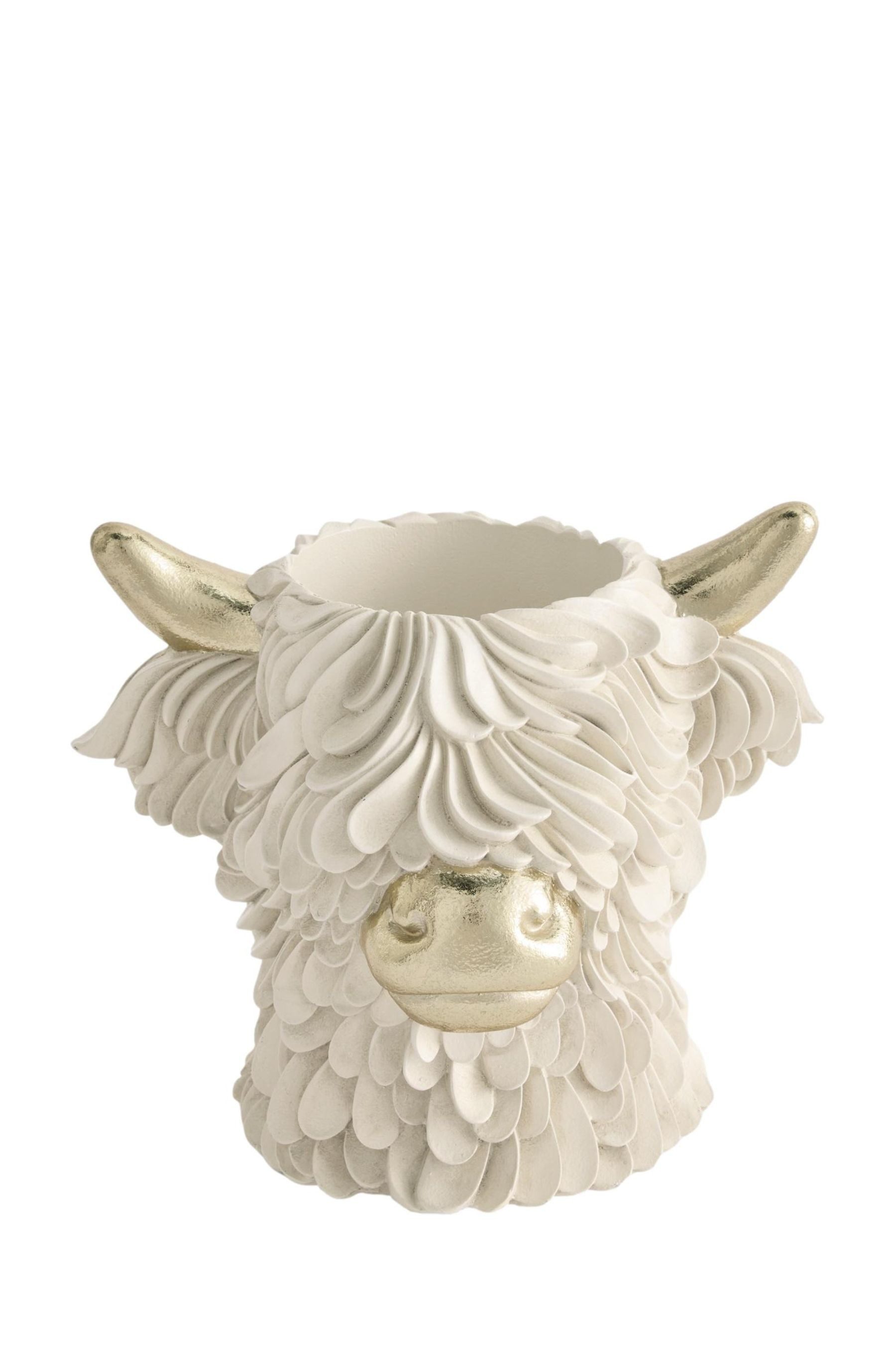Next Dekovase Vase in Kopfform, Hochlandrind Hamish