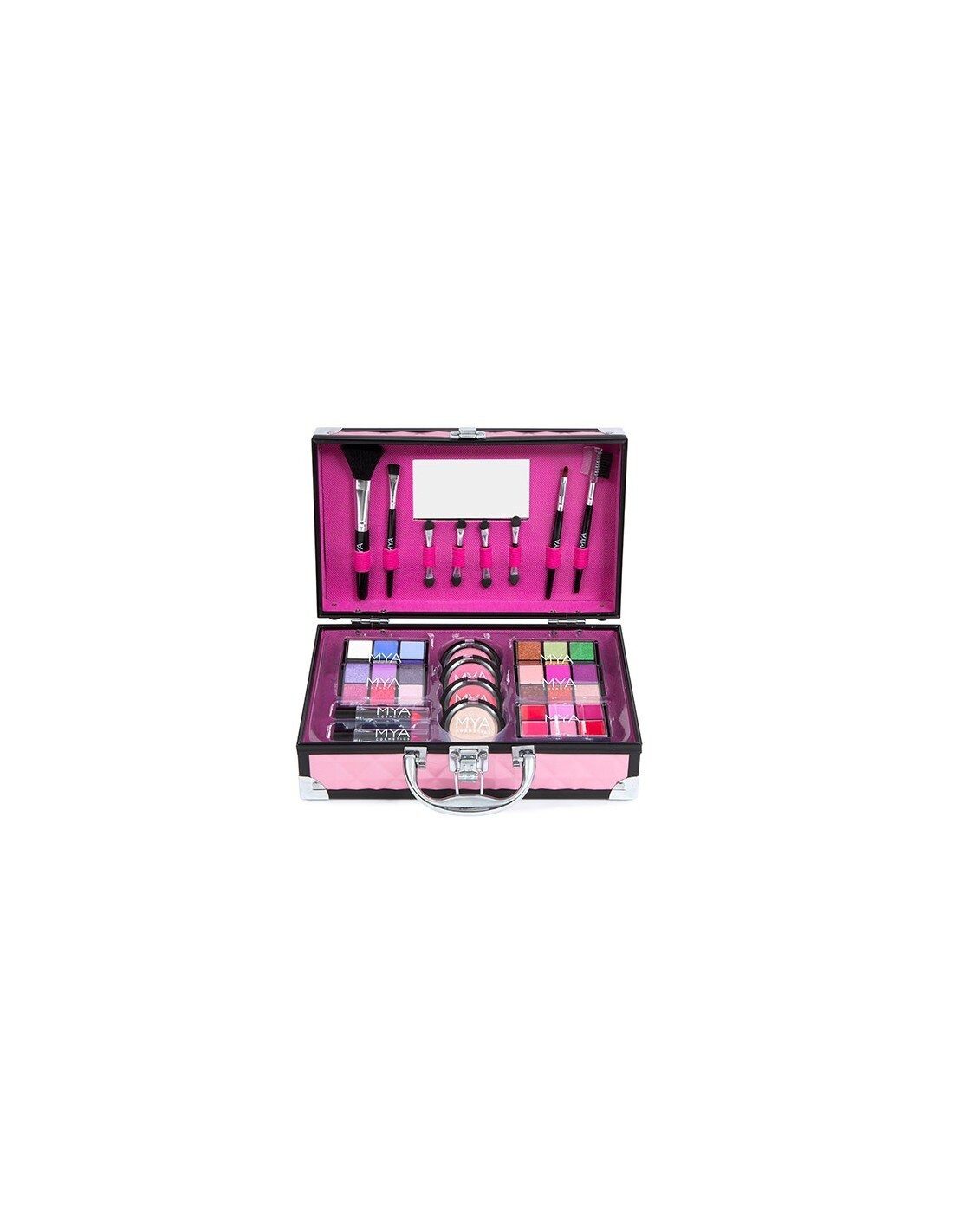 MYA Cosmetics Schmink-Set Mya Travel Bon Voyage Pink/Schwarz Aktentasche