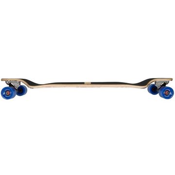 FunTomia Longboard Drop Down Ahornholz Longboard + T-Tool - Skateboard Drop Through Cruiser Komplettboard Twin Tip mit LED Rollen und Mach1 Speed ABEC-9 Kugellager