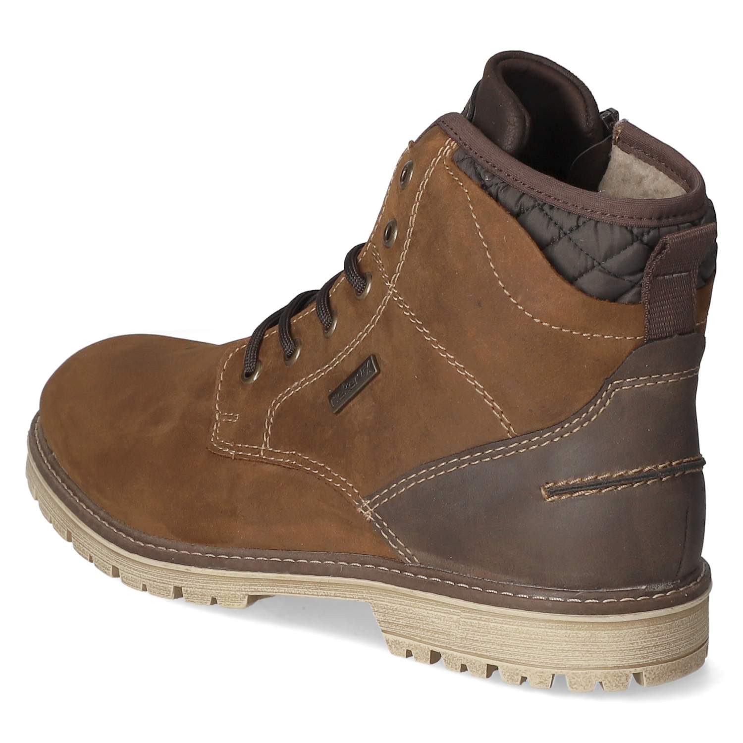 Rieker Rieker F3614-25 Herren Leder und Synthetik brown Schnürstiefel