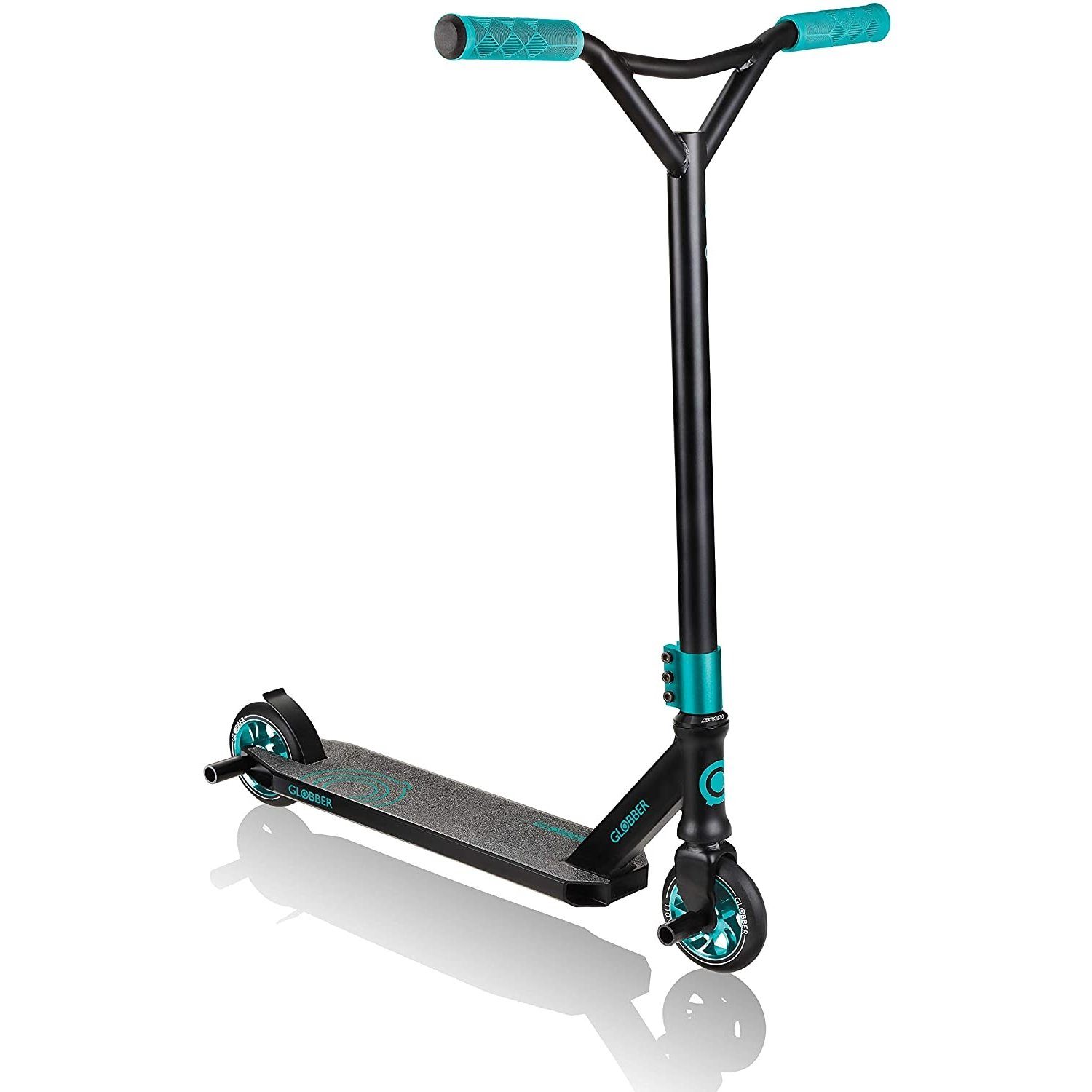 624-009-2 toys Scooter 720 GS & Stuntscooter Globber sports authentic schwarz-teal Türkis