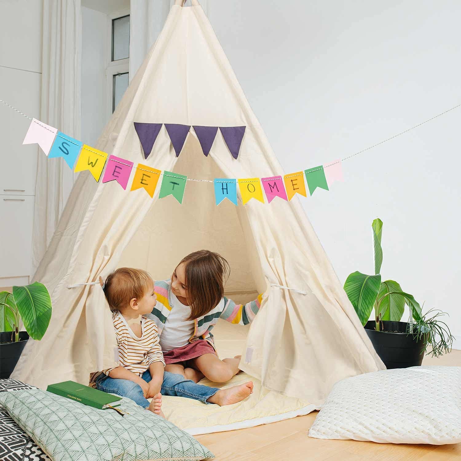 all Kids United Tipi-Zelt Kinder-Spielzelt Tipi Kinderzelt, Kinder-Zelt aus günstig online kaufen
