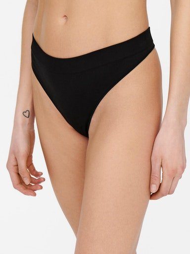 RIB T-String NOOS ONLVICKY 3-PK ONLY THONG S-LESS Black (Packung, 3-St)