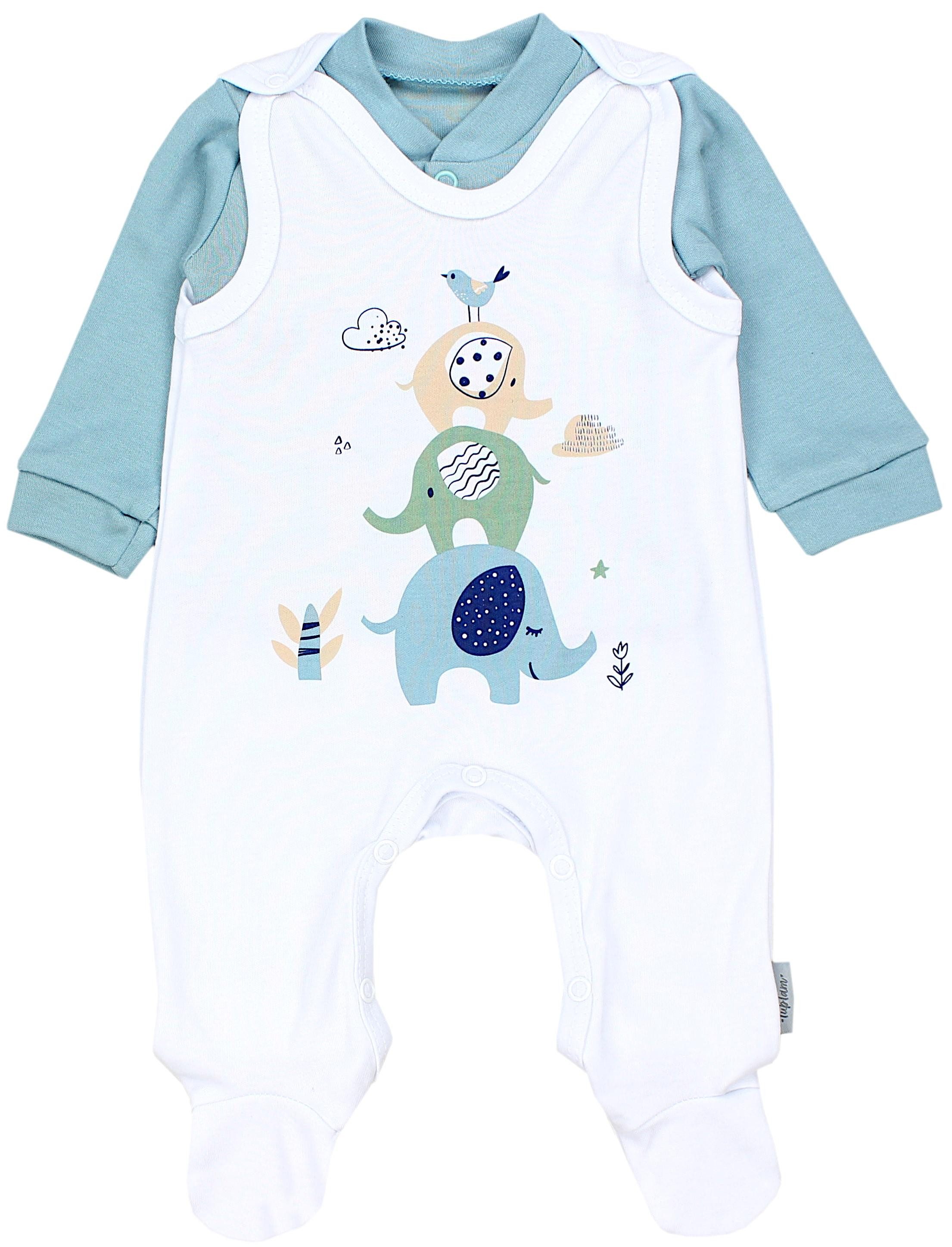 TupTam Ползунки TupTam Baby Mädchen Jungen Ползунки mit Langarmshirt Aufdruck Spruch