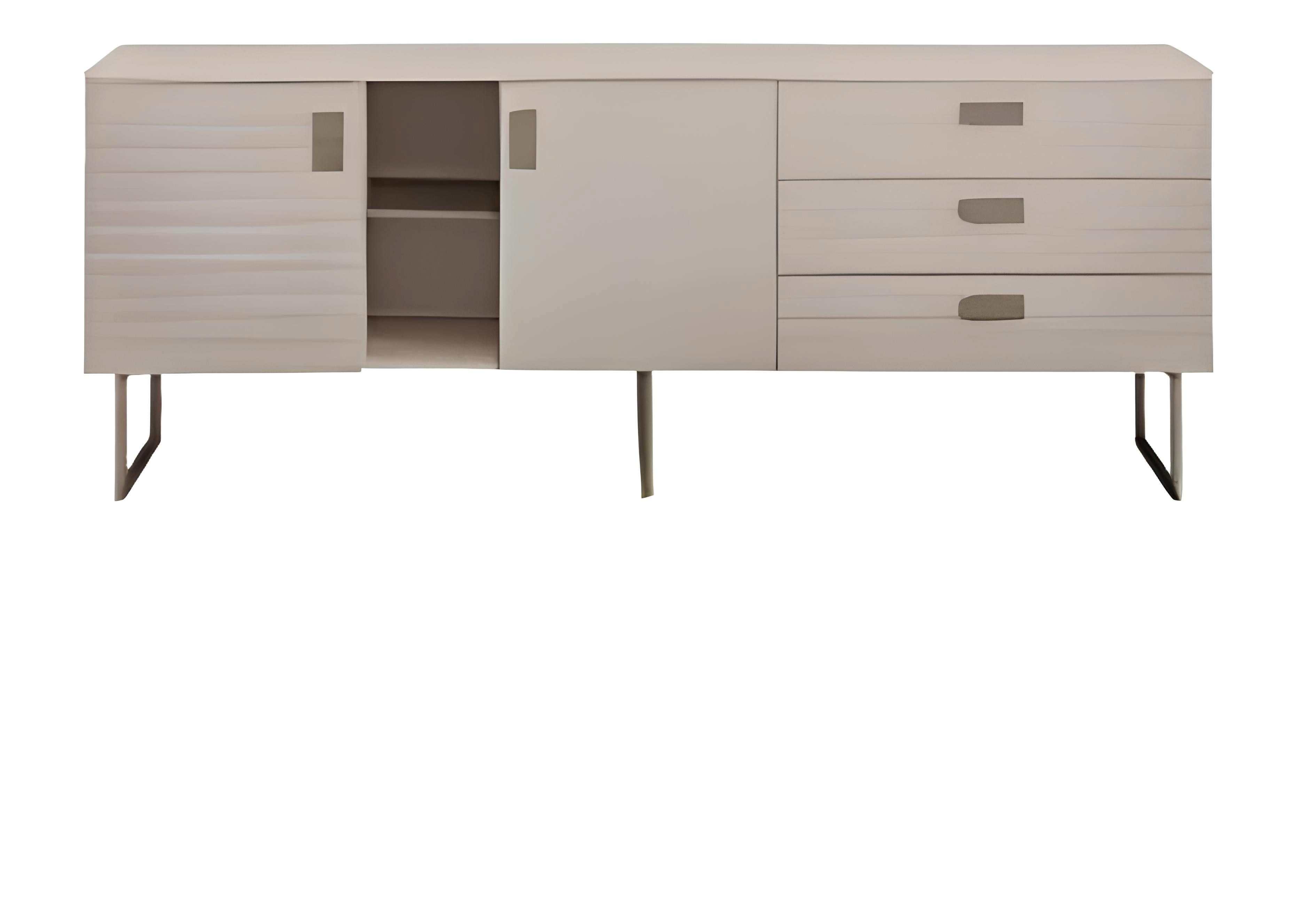 JVmoebel Kombikommode Wohnzimmer Beige Anrichte Designer Holzmöbel Stilvolles Küchen (1 St., Anrichte), Made in Europa