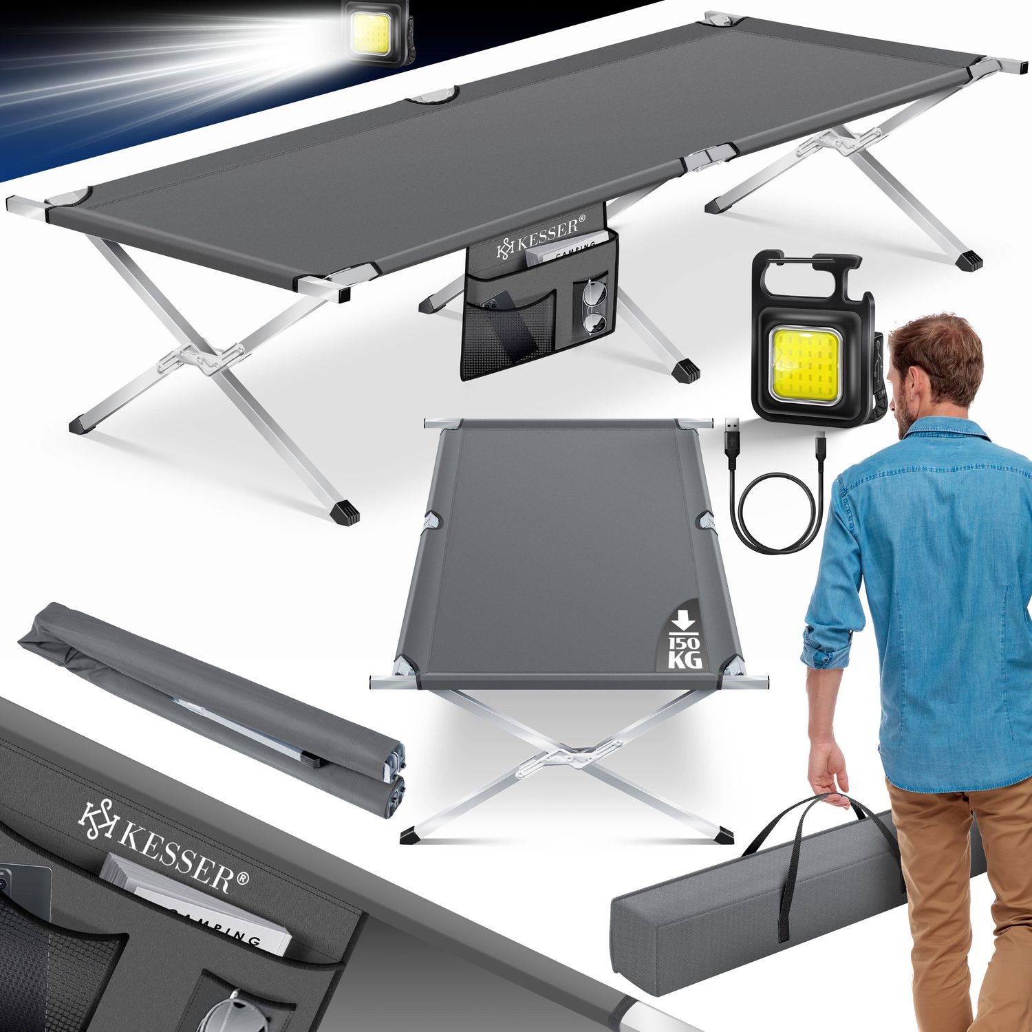 KESSER Bett, Campingbett Klappbett Inkl.Tragetasche und günstig online kaufen