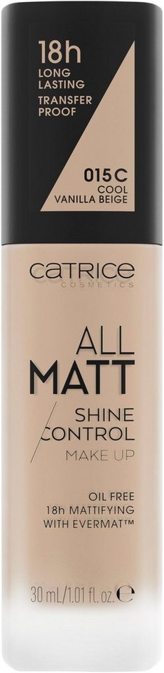 Catrice Foundation All Matt Shine Control Make Up, Auch für ölige oder zu  Unreinheiten neigende Haut