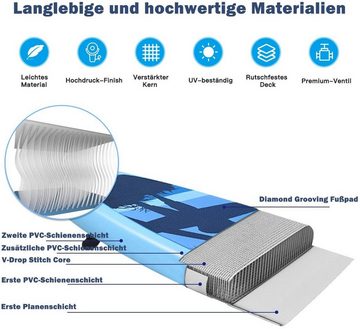COSTWAY SUP-Board Paddling Board, mit Rucksack, Pumpe, Reparaturset