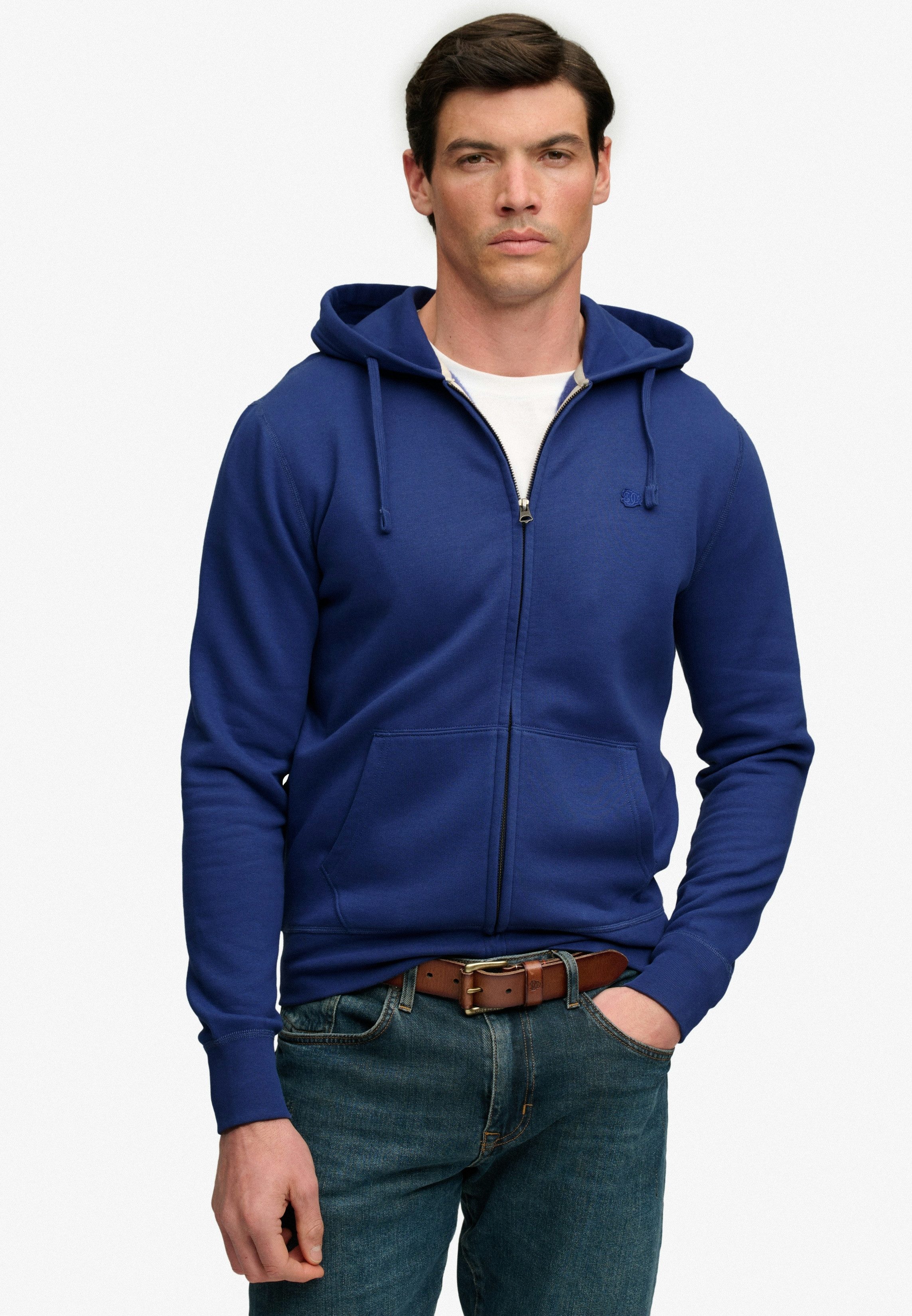 Superdry Kapuzensweatjacke ESSENTIAL SDCO LOGO ZIPHOOD Baumwollmischung, regular fit