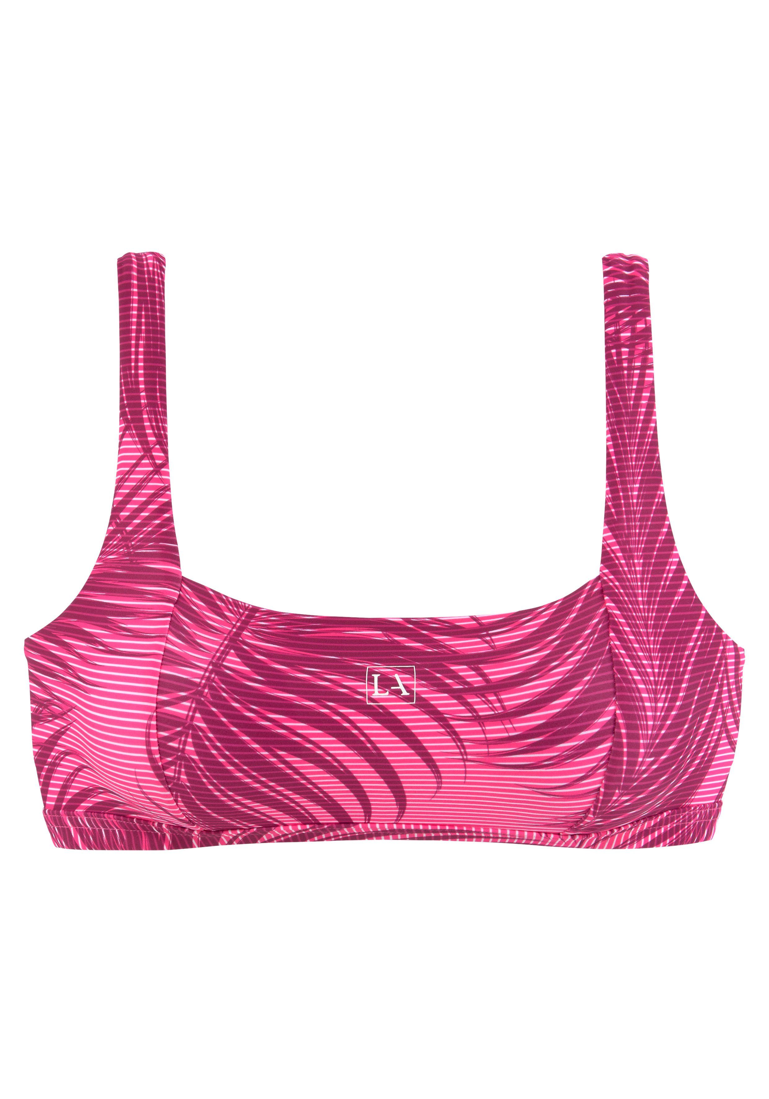 LASCANA ACTIVE Bustier-Bikini-Top Coal, im Mustermix günstig online kaufen