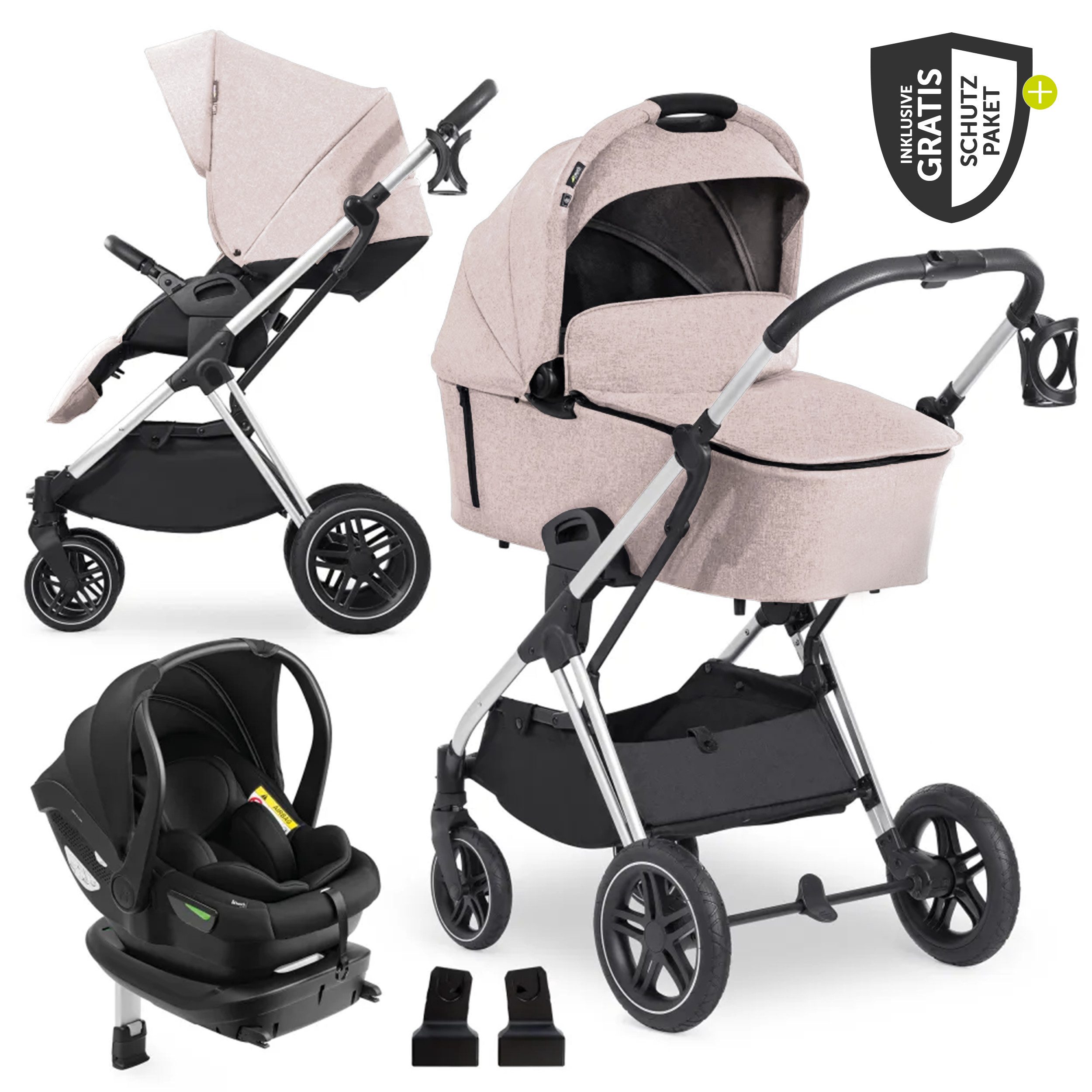 Kombi-Kinderwagen Vision X Trio Set - Melange Beige