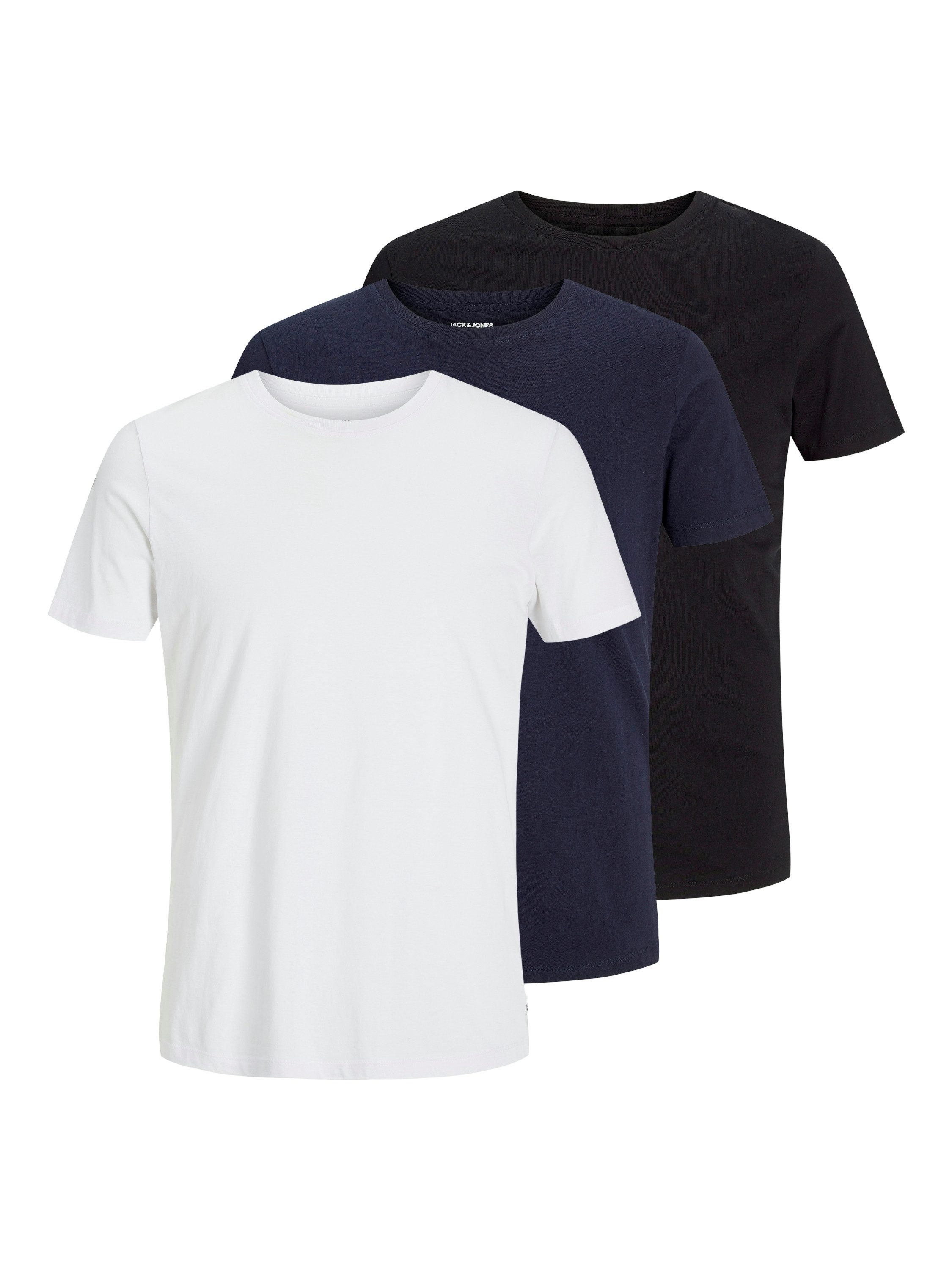 Jack & Jones Rundhalsshirt JJEORGANIC BASIC TEE SS O-NE 3PK MP NOOS (Packun günstig online kaufen