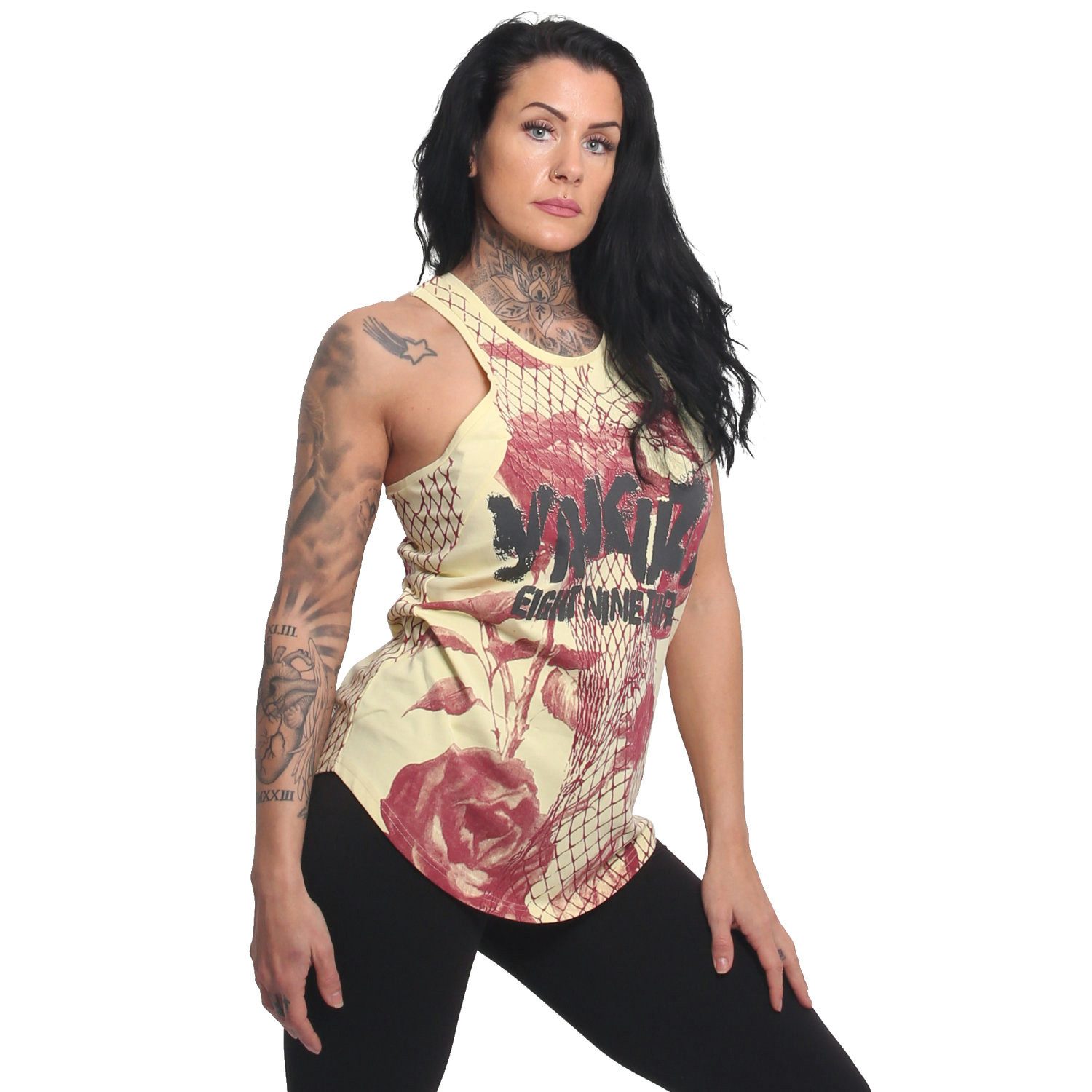 YAKUZA Tanktop Mesh Rose