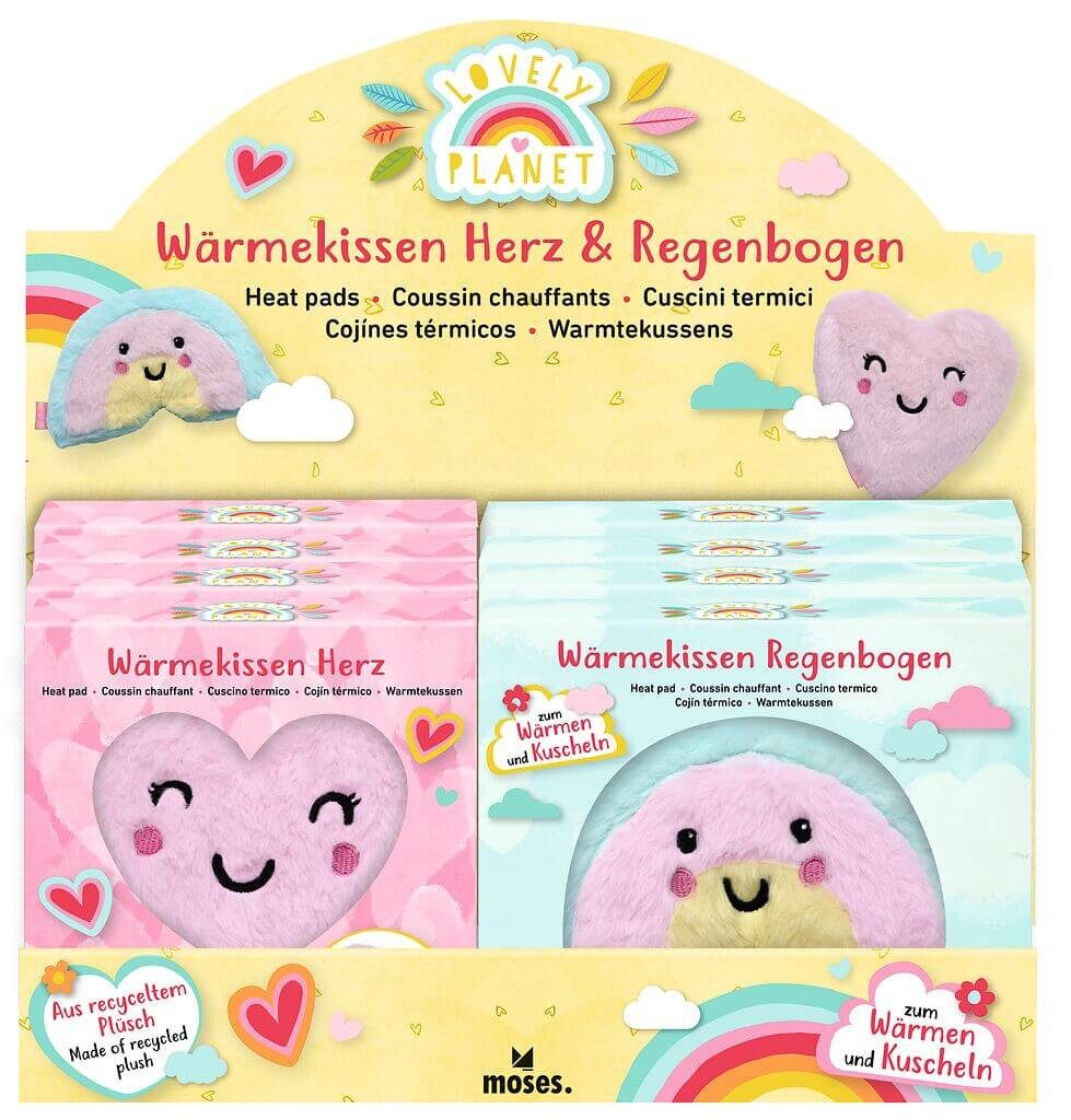 moses Wärmekissen Wärmekissen Lovely Planet Herz oder Regenbogen
