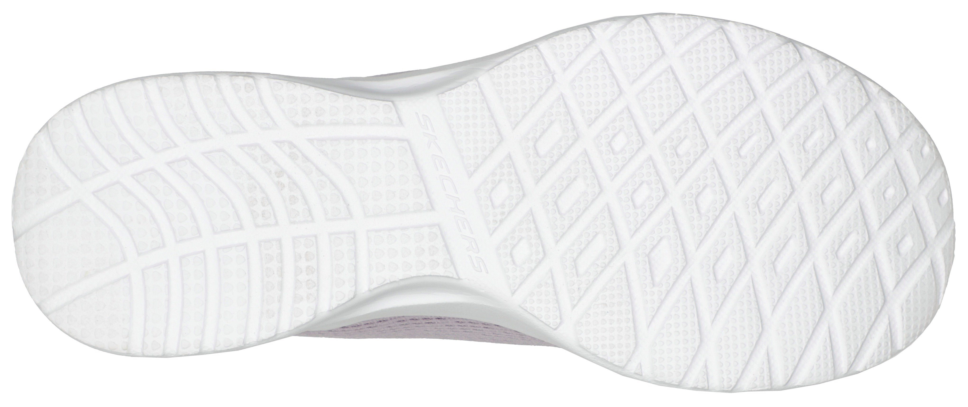 Skechers SKECH-AIR DYNAMIGHT an Sneaker Print der OUT LAID lavendel-kombiniert Ferse mit buntem