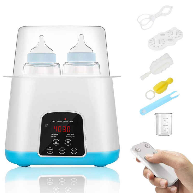 Baby Ja Babyflaschenwärmer Baby Flaschenwärmer, Konstante Temperatur in 24h, LED-Display, 6 in 1 Babykostwärmer, Warme Ergänzungskost