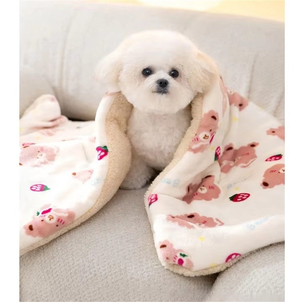 MOPUEA Tierdecke Wärmedecke für Hunde & Katzen 89*68cm Hundedecken Gemütliche & Warme, Langlebig, maschinenwaschbar, schützt vor Kälte