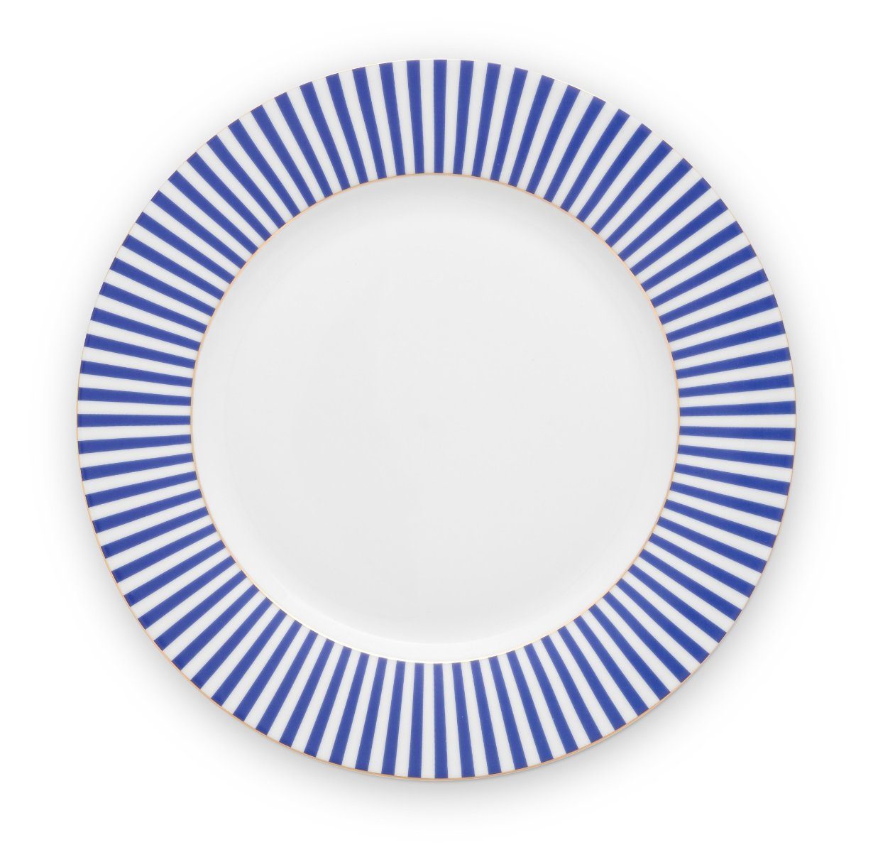 PiP Studio Speiseteller Royal Stripes Speiseteller 26,5 cm, Plate Royal Stripes Blue 26.5cm