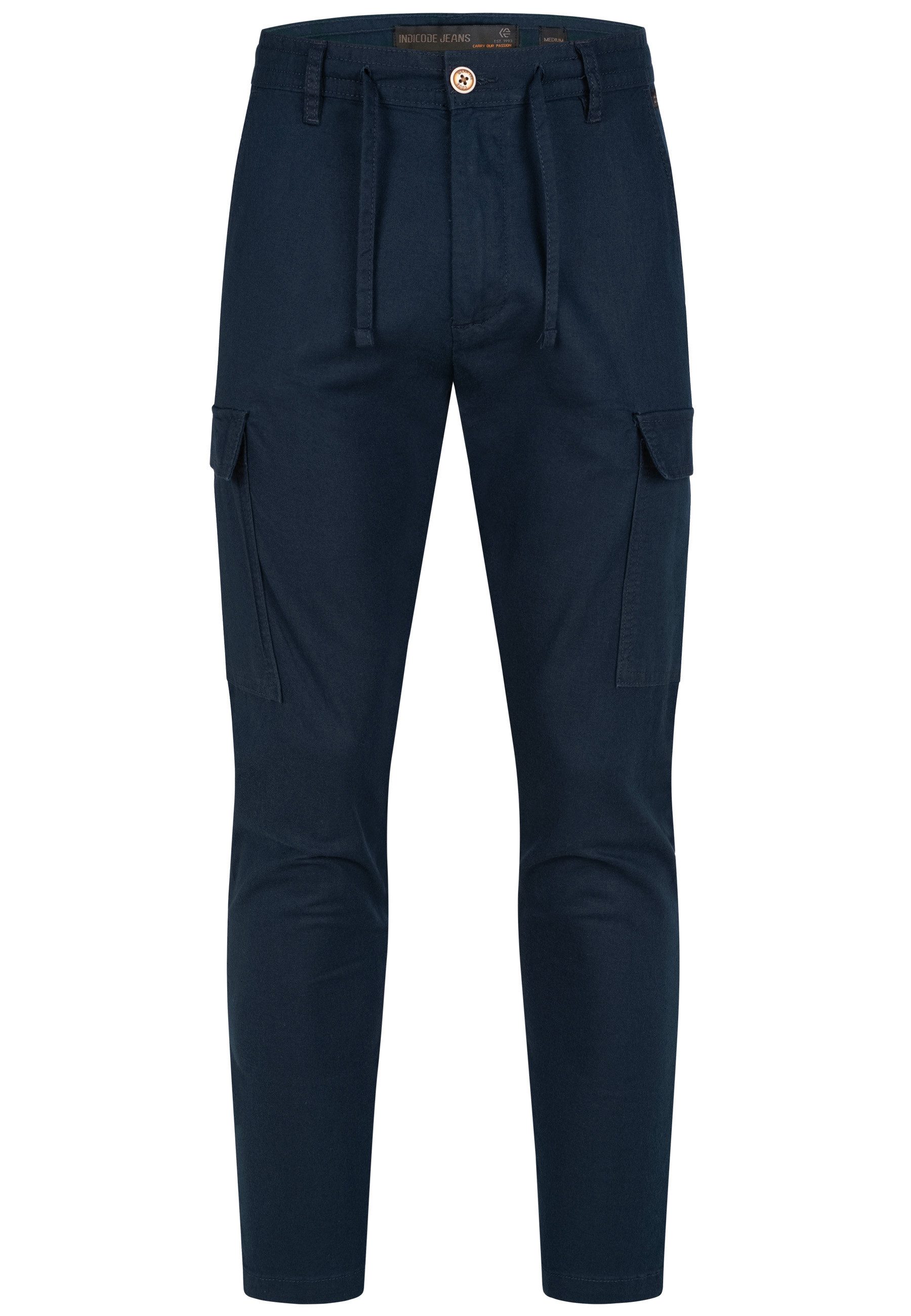 Indicode Leinenhose Leonardo mit aufgesetzten Taschen günstig online kaufen