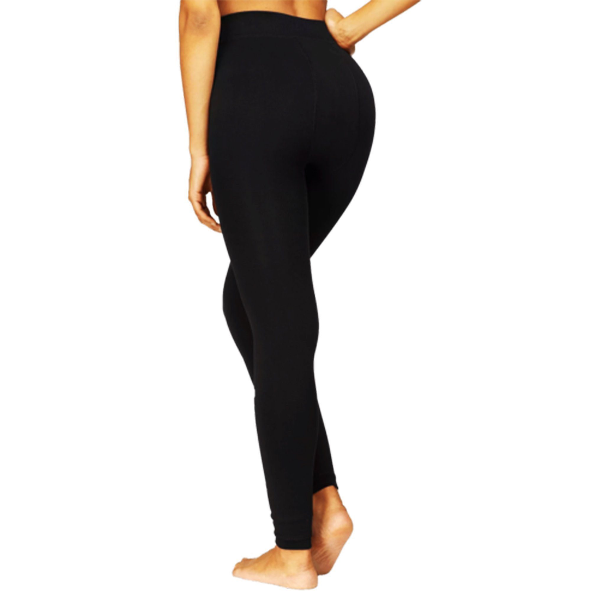 TEXEMP Thermoleggings 3er Pack Damen Thermo Leggings Baumwolle Hose Winter günstig online kaufen