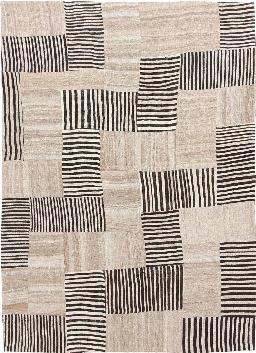 Orientteppich Kelim Fars Patchwork 173x240 Handgewebter Orientteppich, Nain Trading, rechteckig, Höhe: 4 mm