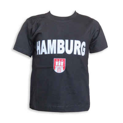 Sonia Originelli T-Shirt Kinder T-Shirt "Hamburg" Classic Wappen Baumwolle