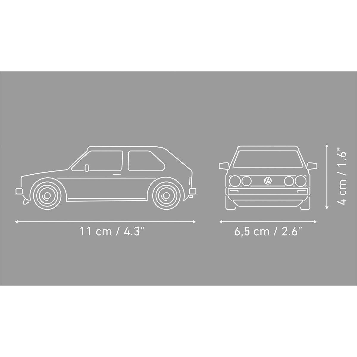 COBI Aufblasbarer Cooler Bausatz Volkswagen Golft GTI 1976 bis 1983 gelb 1:35