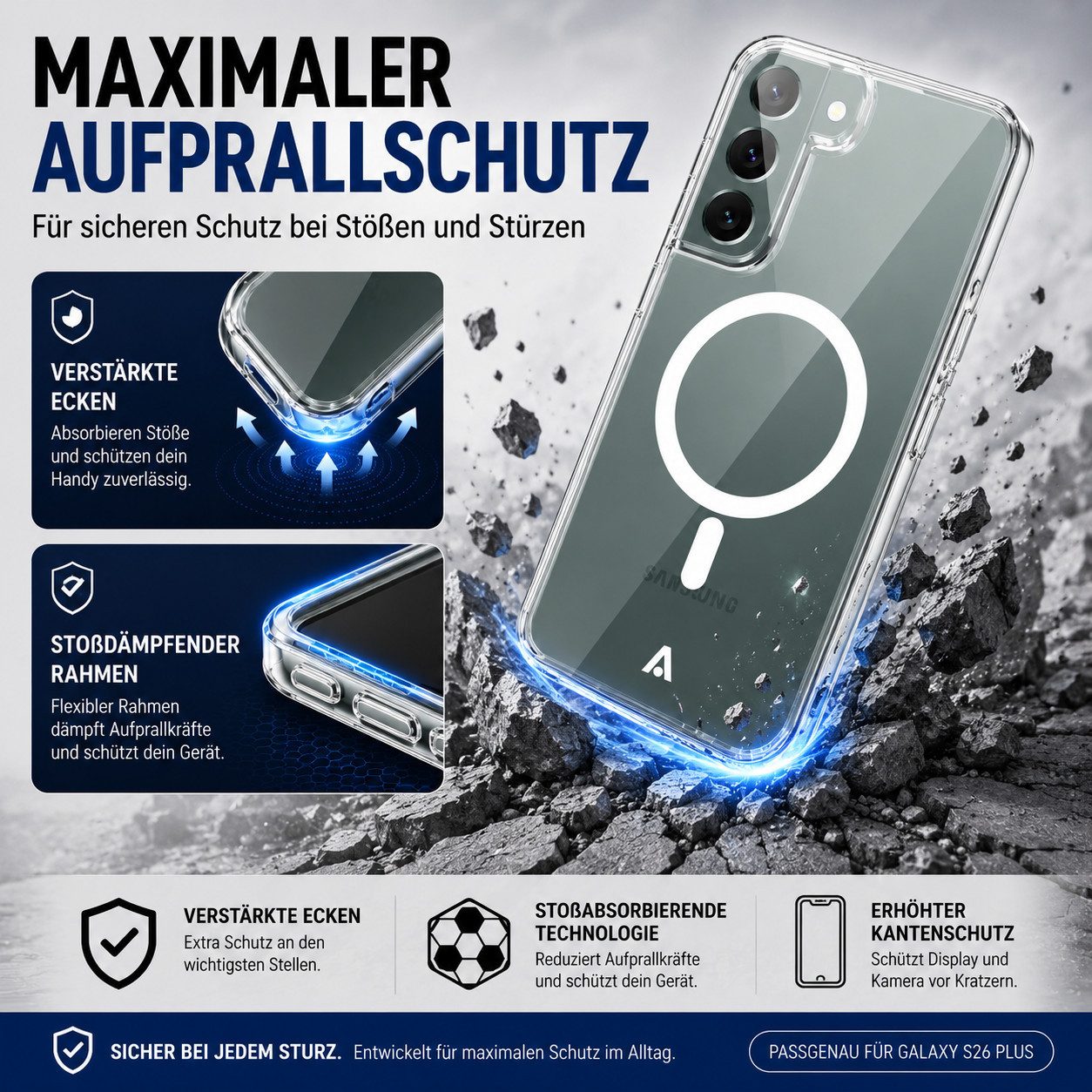 alkaya. Handyhülle Hülle MagSafe Silikon Case Cover Schutzhülle Magnet Handy Schutz – Bild 3 von 5