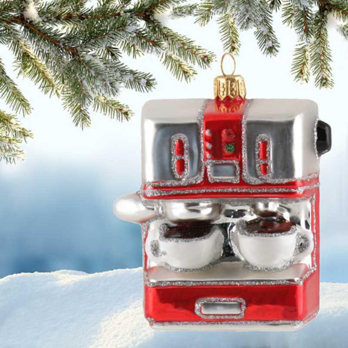 440s Christbaumschmuck 440s Christbaum-Hänger Espresso Maschine (1-tlg)