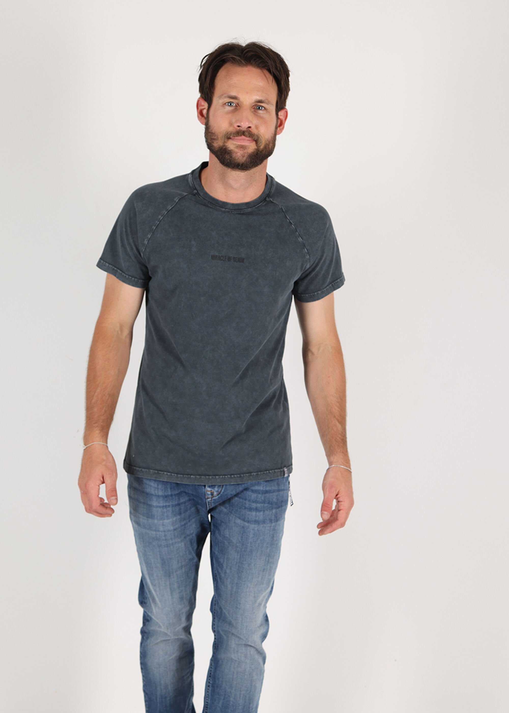 Denim unifarbenen Anthra Design im Miracle of T-Shirt